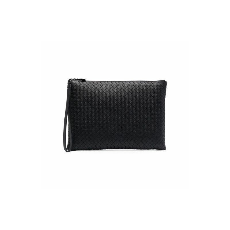 BOTTEGA VENETA Intreccio 手拿包 黑色 442242 V001O-4