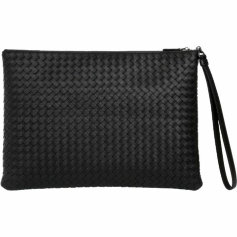 BOTTEGA VENETA Intreccio 手拿包 黑色 442242 V001O