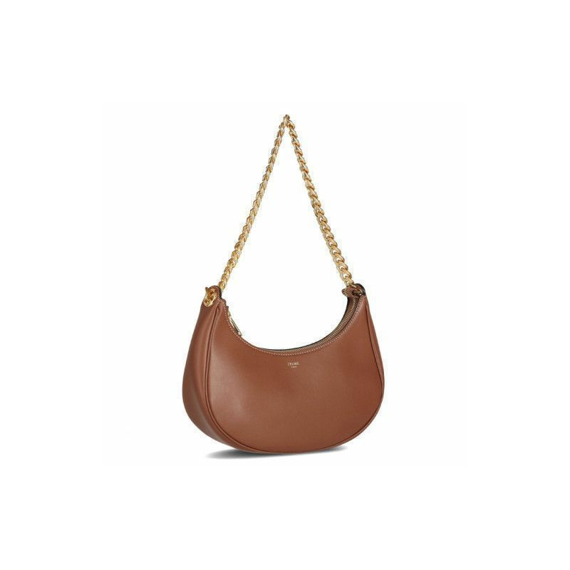 CELINE 中型鏈條單肩包 灰褐色 199583 DGQ-0