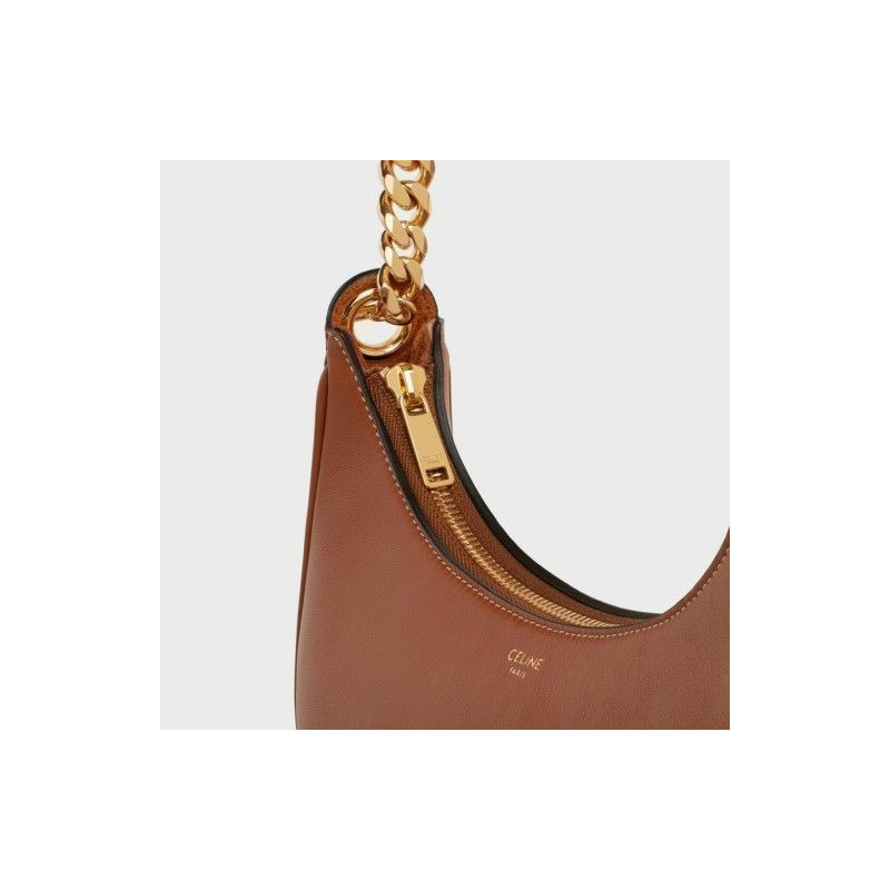 CELINE 中型鏈條單肩包 灰褐色 199583 DGQ-4