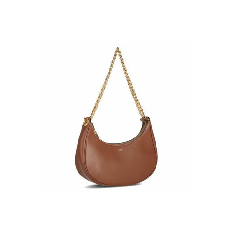 CELINE 中型鏈條單肩包 灰褐色 199583 DGQ