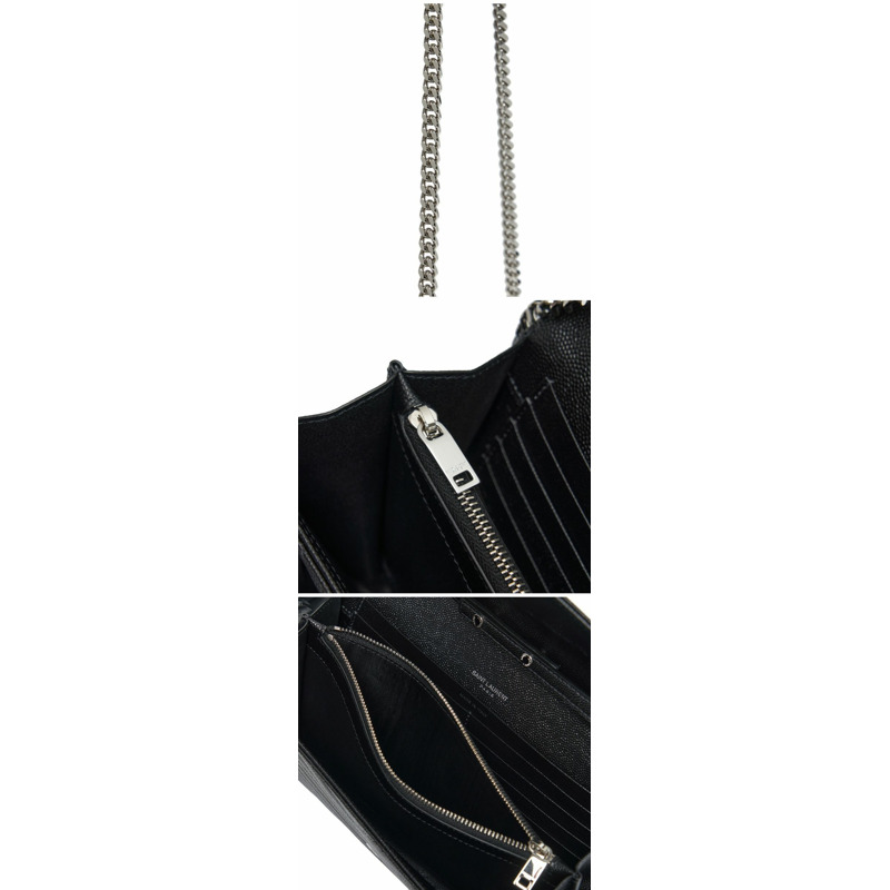 SAINT LAURENT 377828 BOW02 1000 女士單肩包-7