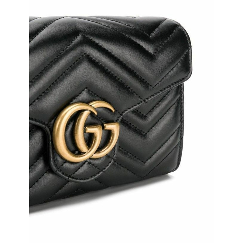 GUCCI Marmont 馬特拉塞迷你鏈條單肩包 474575 DTD1T-3