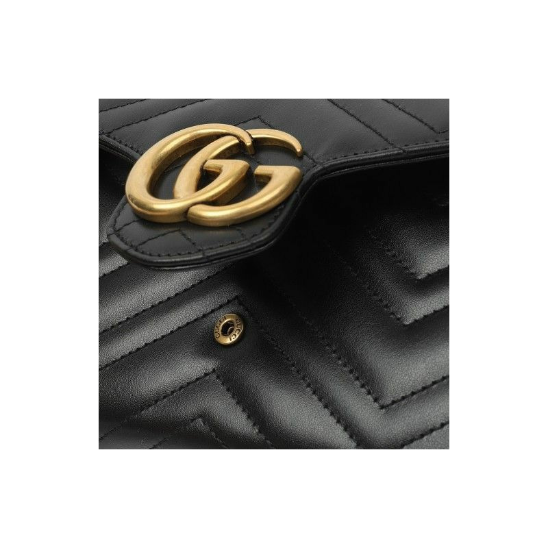 GUCCI Marmont 馬特拉塞迷你鏈條單肩包 474575 DTD1T-4
