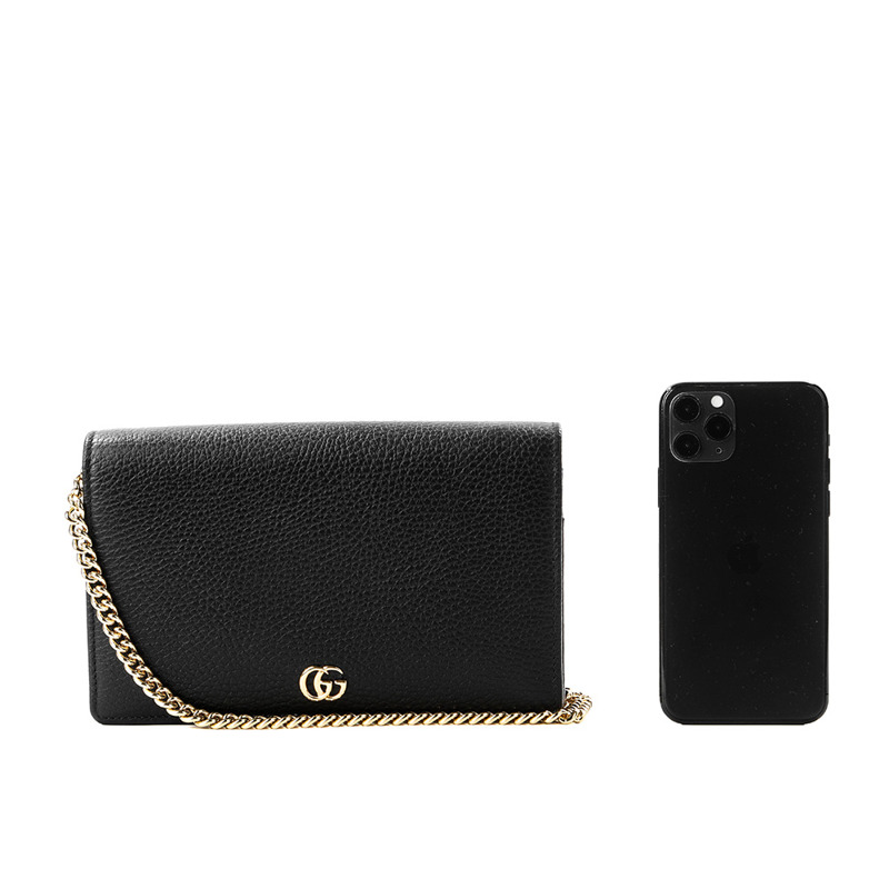 GUCCI 女士 GG Marmont 迷你鏈條斜背包 編號：497985 CAO0G-18