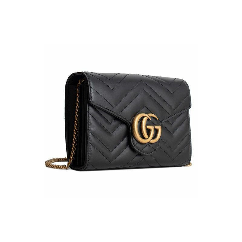 GUCCI Marmont Matelassé 迷你鏈條單肩包-2
