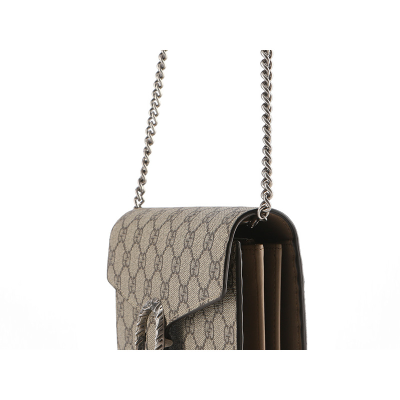 GUCCI Dionysus GG Supreme 鏈條斜背包 (401231 KHNSN)-7