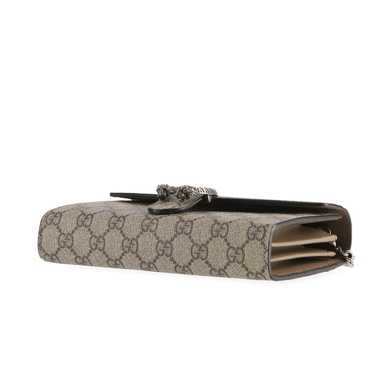 GUCCI Dionysus GG Supreme 鏈條斜背包 (401231 KHNSN)-8