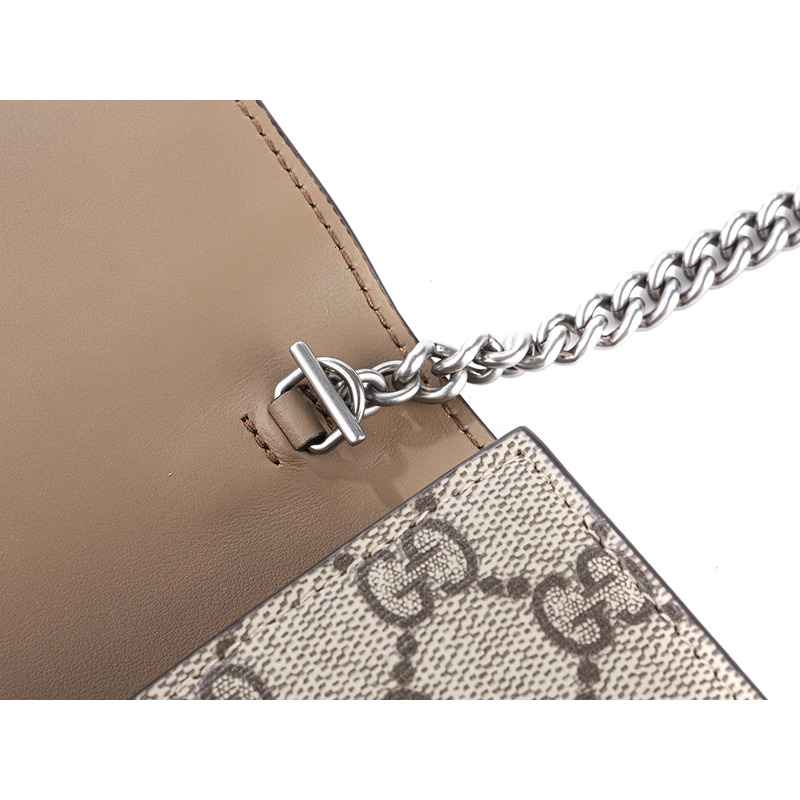 GUCCI Dionysus GG Supreme 鏈條斜背包 (401231 KHNSN)-11