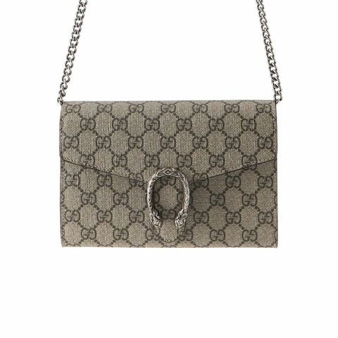 GUCCI Dionysus GG Supreme 鏈條斜背包 (401231 KHNSN)
