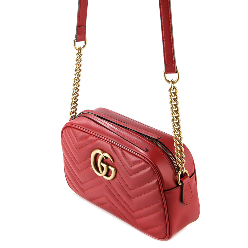 GUCCI GG Marmont 小號斜背包 (447632 DTD1T)-6