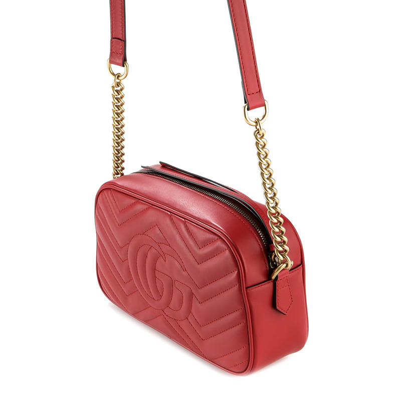 GUCCI GG Marmont 小號斜背包 (447632 DTD1T)-7