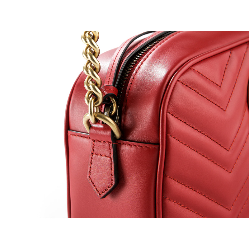 GUCCI GG Marmont 小號斜背包 (447632 DTD1T)-12