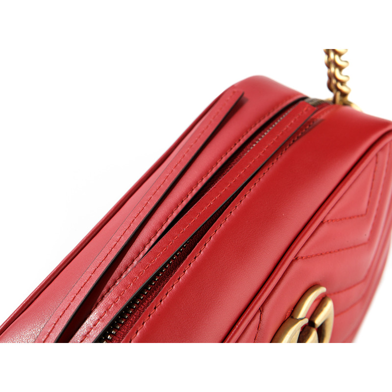 GUCCI GG Marmont 小號斜背包 (447632 DTD1T)-13