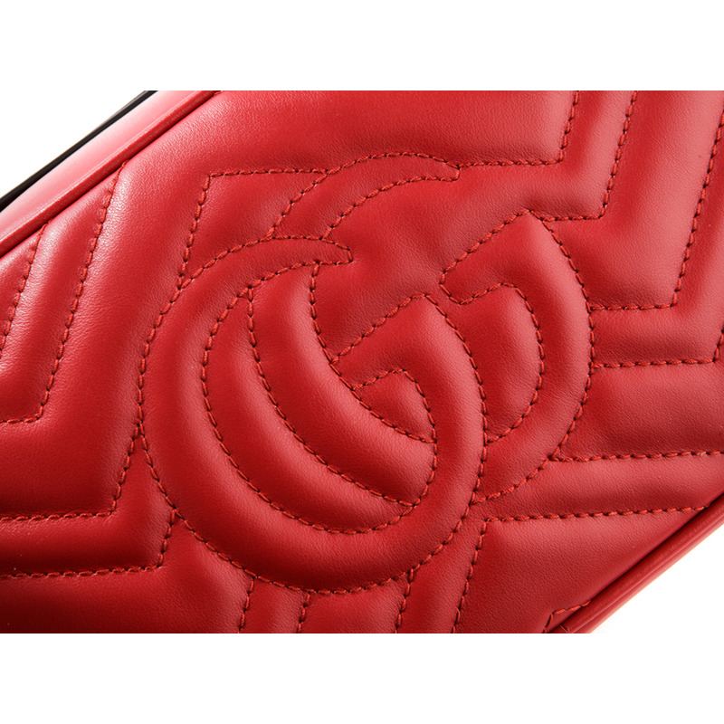 GUCCI GG Marmont 小號斜背包 (447632 DTD1T)-14