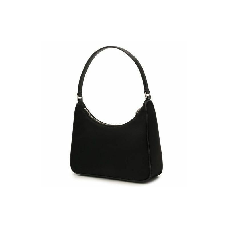 PRADA Re-Nylon Saffiano Hobo Bag 黑色 1NE204 R064 F0002-3