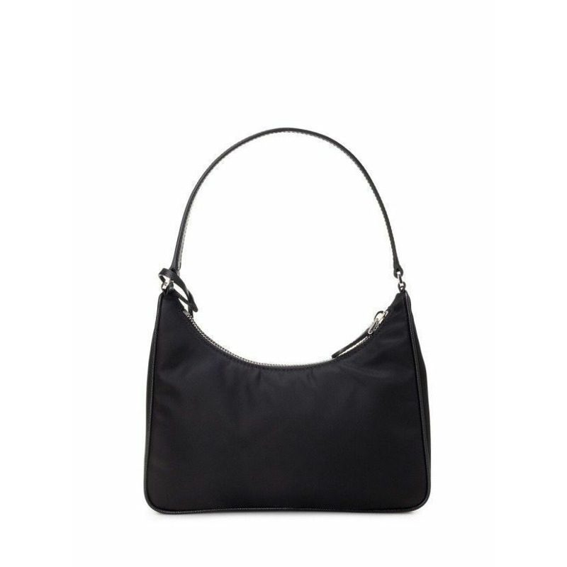 PRADA 黑色尼龍 Saffiano 肩背包-2
