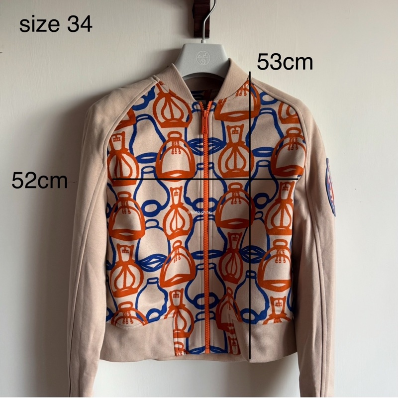 全新 現貨 🍊Hermes 女裝 "Fantaisie d'Etriers" bomber jacket 長袖外套 (Size 34)-2