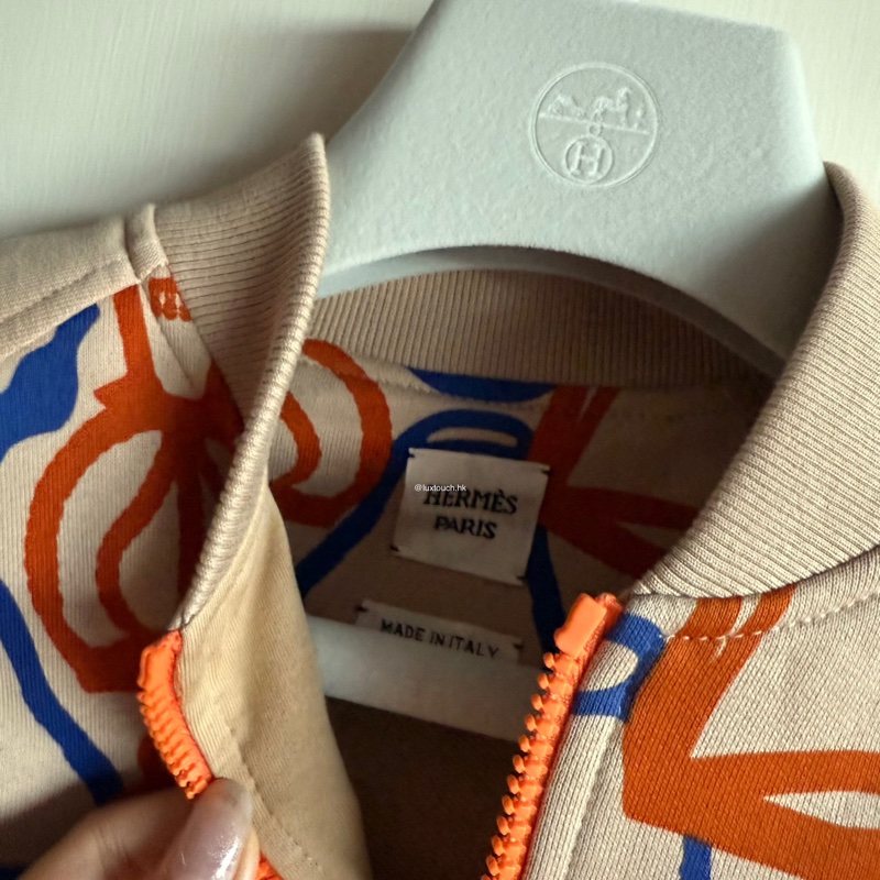 全新 現貨 🍊Hermes 女裝 "Fantaisie d'Etriers" bomber jacket 長袖外套 (Size 34)-5
