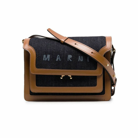 MARNI 中型牛仔肩背包 SBMP0103L1 P4891 Z569M