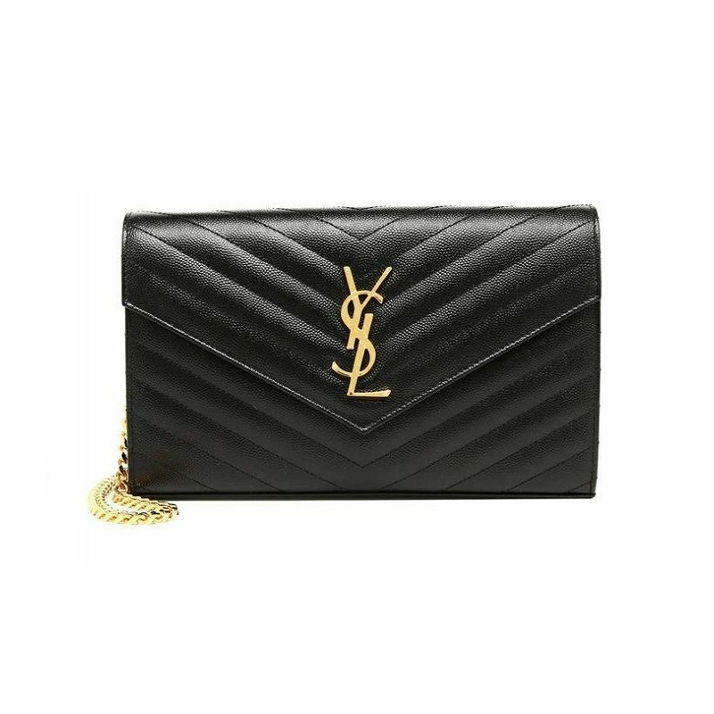 SAINT LAURENT Monogram 鏈條離合器 377828 BOW01-1