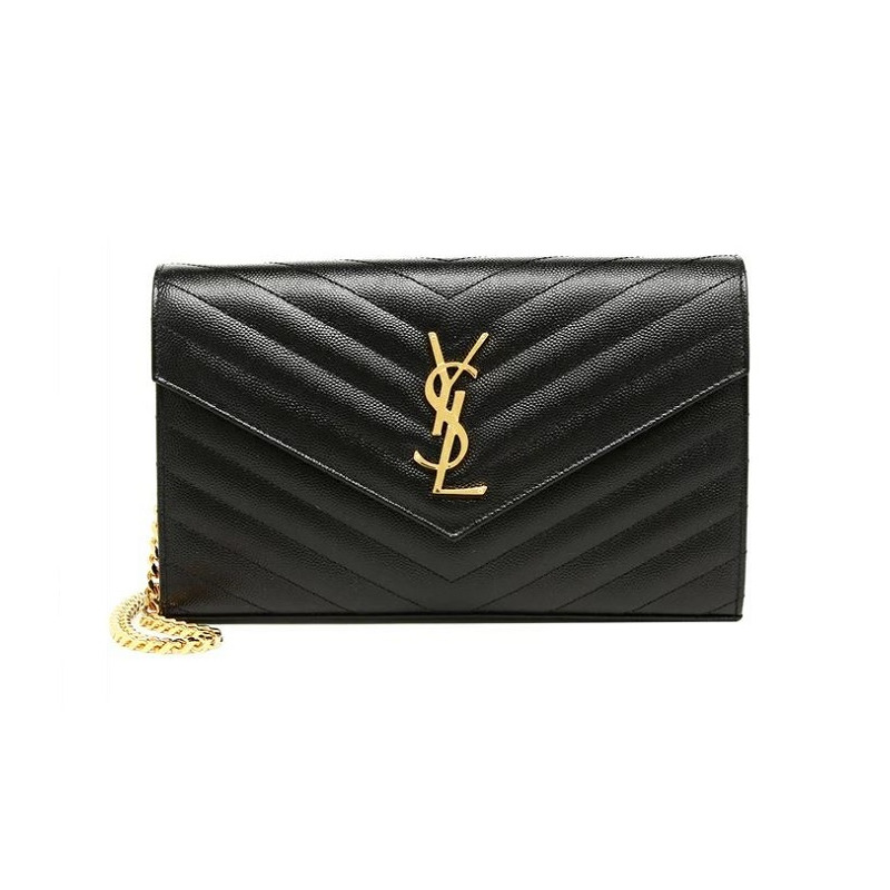 SAINT LAURENT Monogram 鏈條離合器 377828 BOW01-8