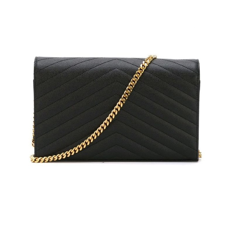 SAINT LAURENT Monogram 鏈條離合器 377828 BOW01-10