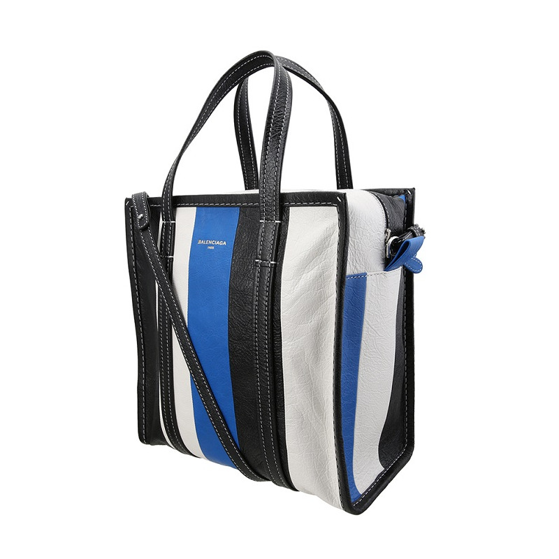 BALENCIAGA Bazar 條紋包 443096 DE9BN-10