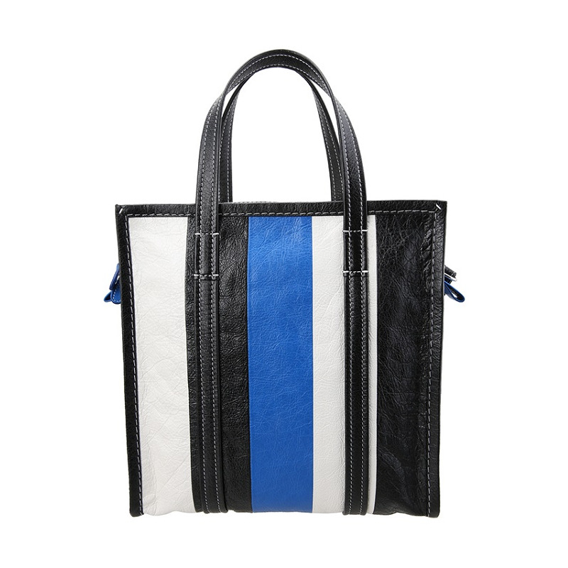 BALENCIAGA Bazar 條紋包 443096 DE9BN-12