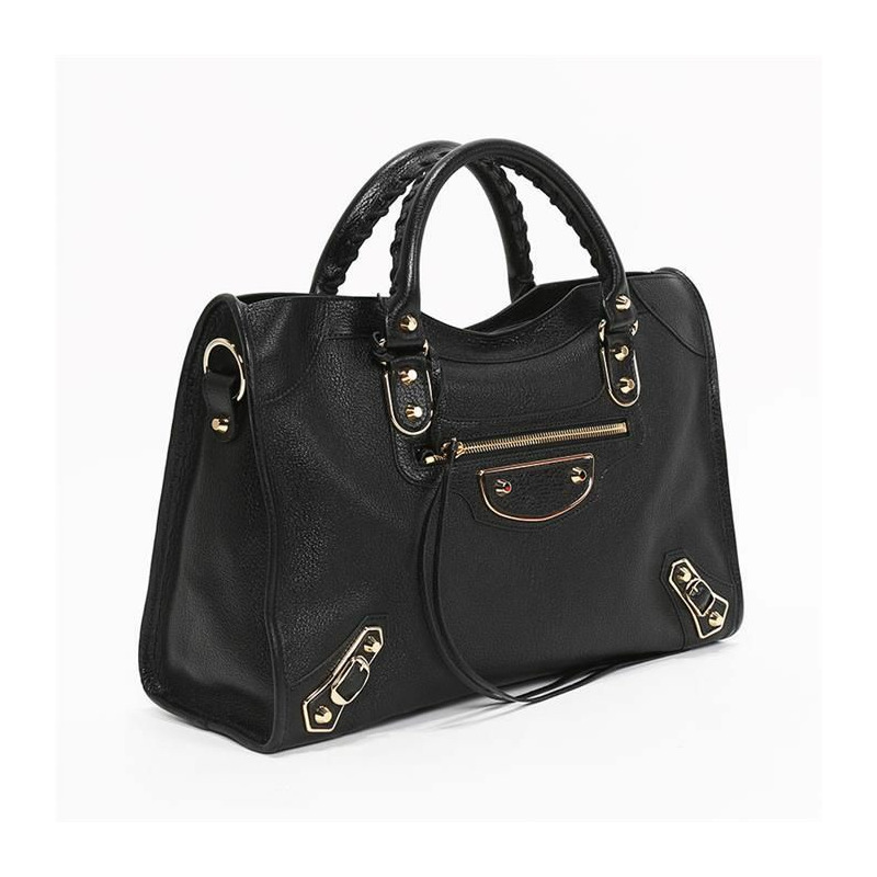 BALENCIAGA 經典都市金屬邊中型包 505984 AQ41G-4