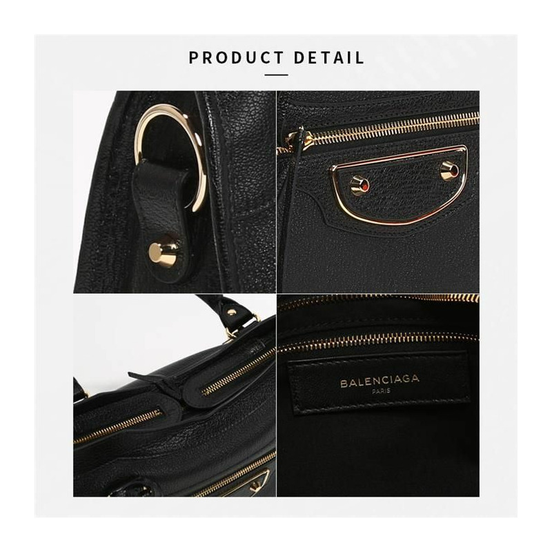 BALENCIAGA 經典都市金屬邊中型包 505984 AQ41G-6