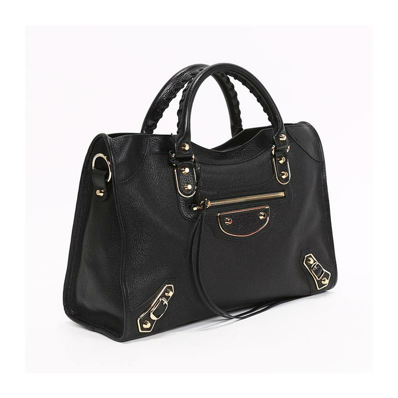 BALENCIAGA 經典都市金屬邊中型包 505984 AQ41G-12