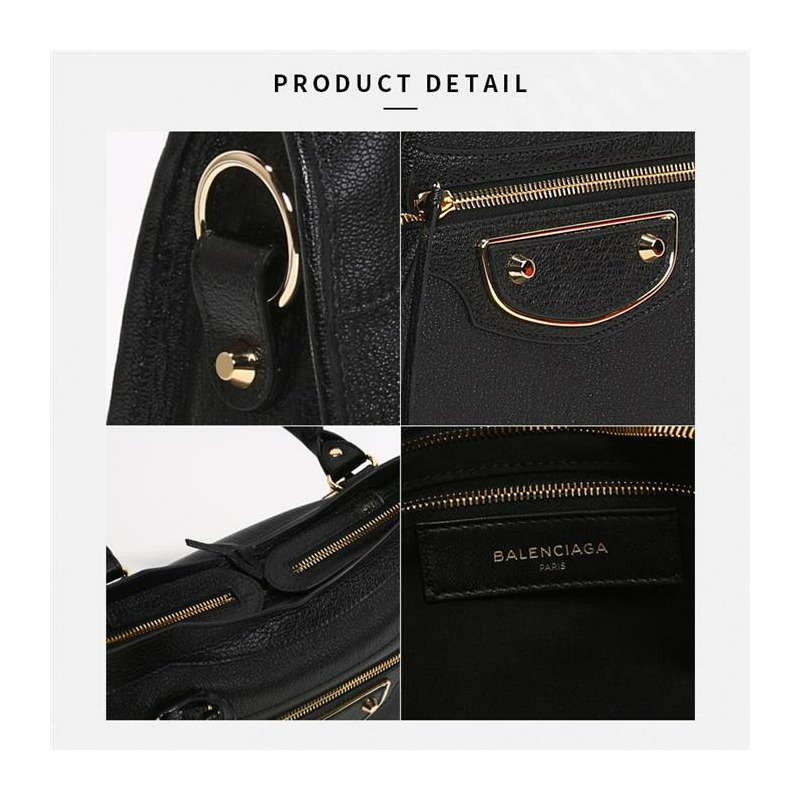 BALENCIAGA 經典都市金屬邊中型包 505984 AQ41G-14