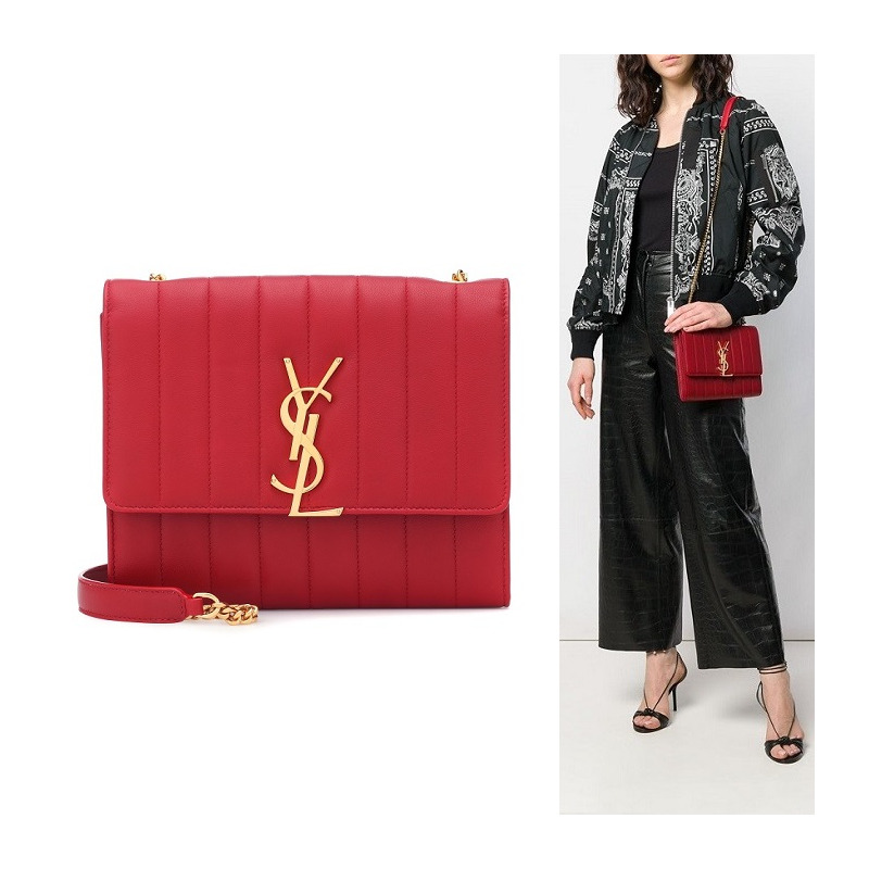 SAINT LAURENT Monogram Vicky迷你肩背包 554125 0YD01-9