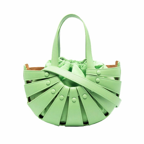 BOTTEGA VENETA 22SS Shell 小號斜背包 開心果綠 651819 VMAUH 3840