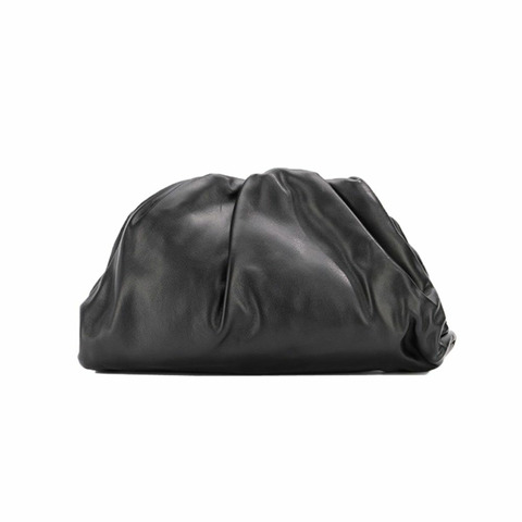 BOTTEGA VENETA Vitello 餃子包手拿包 黑色 576227 VCP40 1229