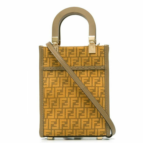 FENDI 陽光標誌迷你斜背包 8BS051 AFIS F1DUL