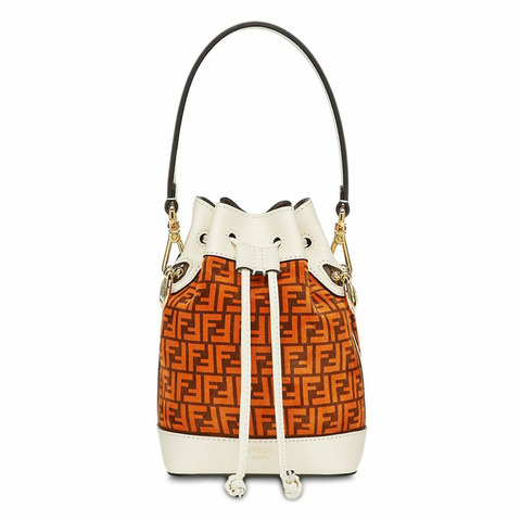 FENDI Montrezzo 迷你斜背/水桶包 8BS010 AFIS F1E1F