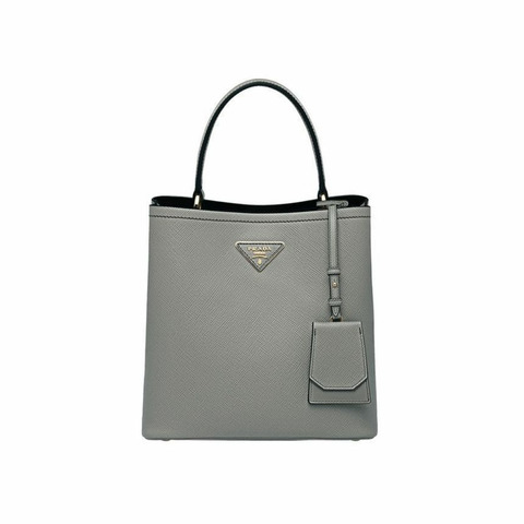 PRADA Logo Saffiano 雙層手提包 1BA212 2ERX F01T3