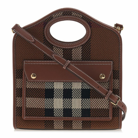BURBERRY 女士格子口袋手提包 8049138 LL MN 口袋包 KNT A9011