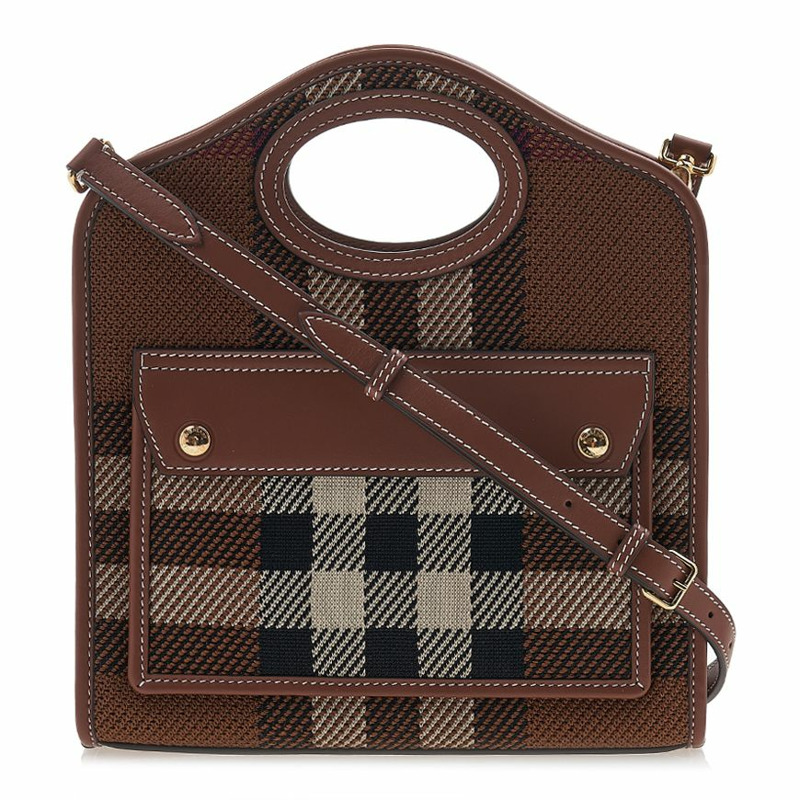 BURBERRY 女士格子口袋手提包 8049138 LL MN 口袋包 KNT A9011-0