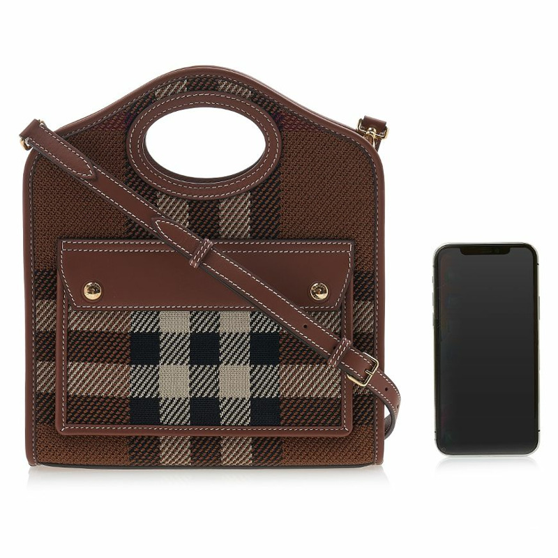 BURBERRY 女士格子口袋手提包 8049138 LL MN 口袋包 KNT A9011-5