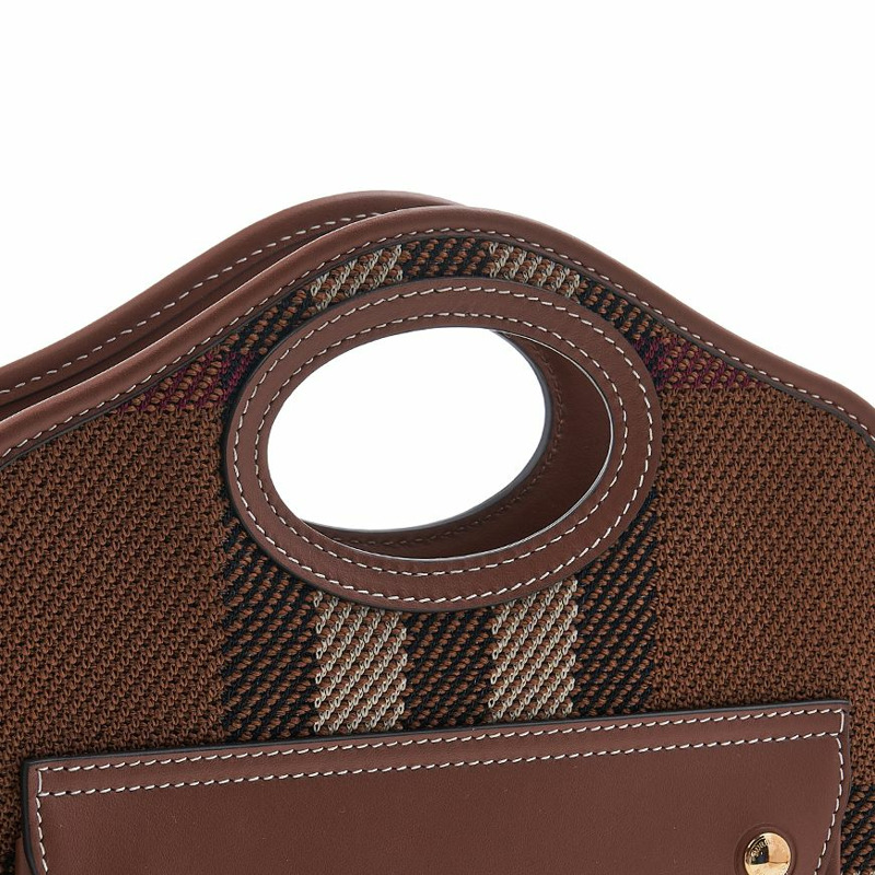 BURBERRY 女士格子口袋手提包 8049138 LL MN 口袋包 KNT A9011-7