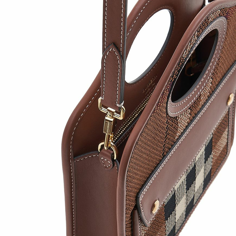 BURBERRY 女士格子口袋手提包 8049138 LL MN 口袋包 KNT A9011-8