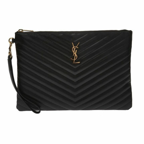 SAINT LAURENT 絎縫中號手拿包