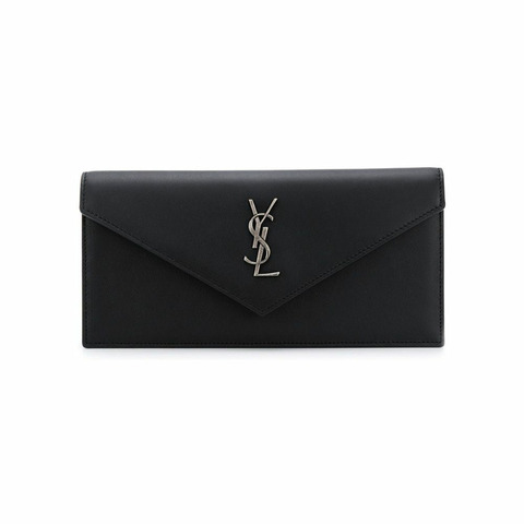 SAINT LAURENT Logo手拿包 黑色 513193 0KB0D 1000