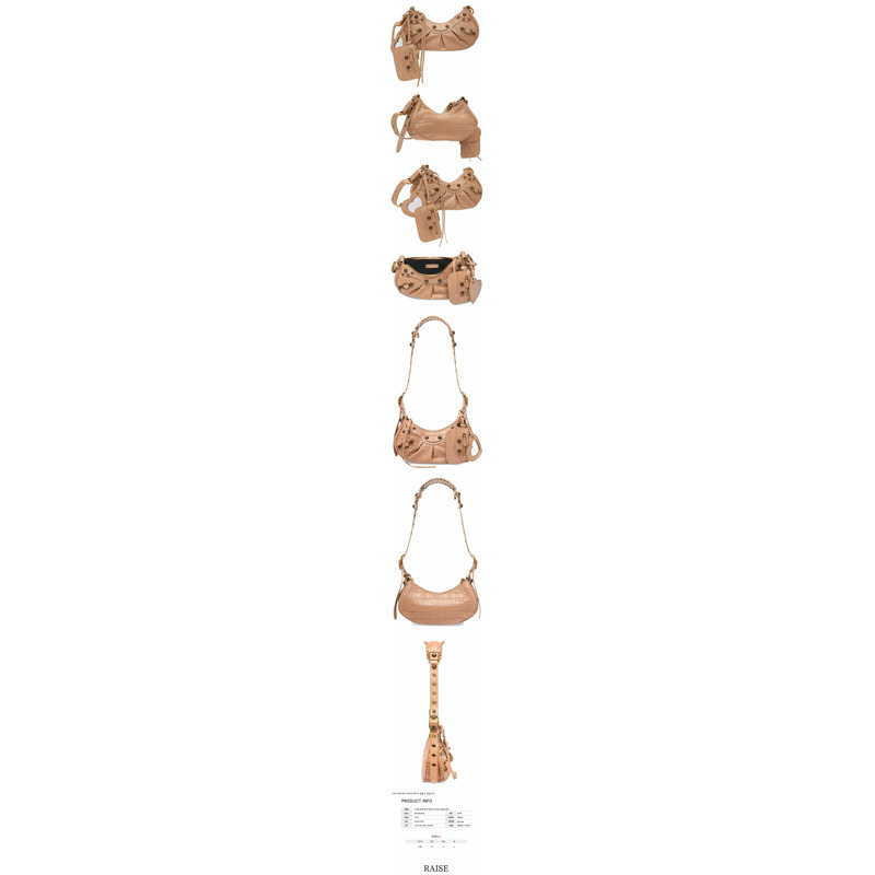 BALENCIAGA Le Cagole XS 肩背包 淺粉紅 671309 23EBM 9607-1