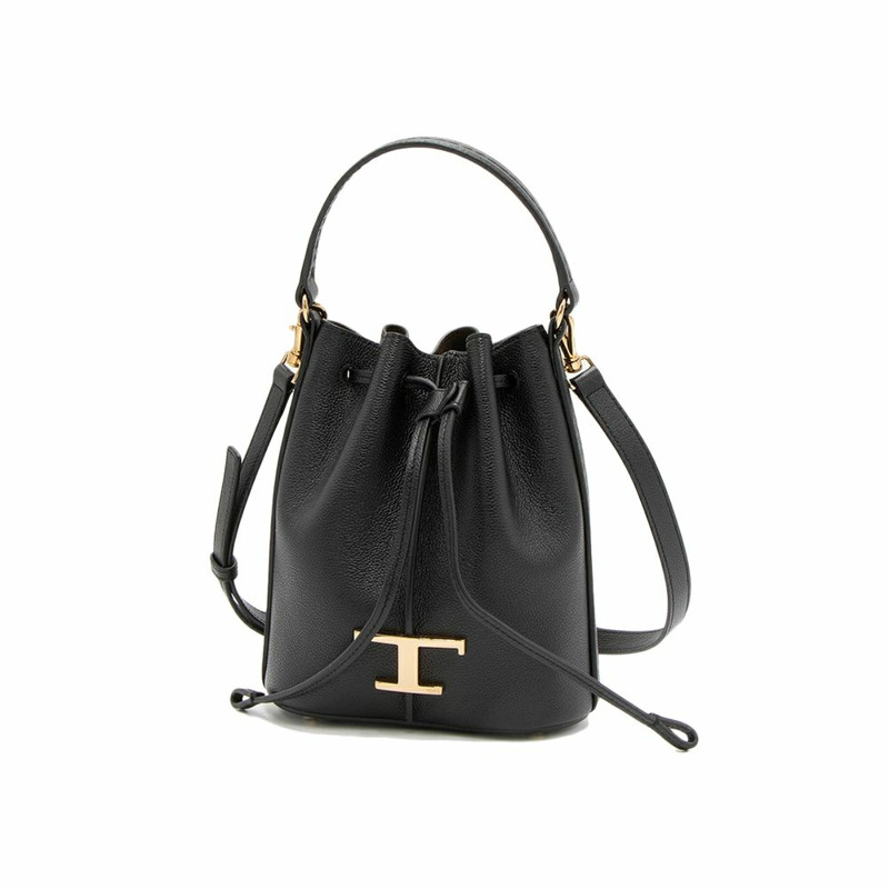 TODS 經典Logo水桶包 黑色 B999-0