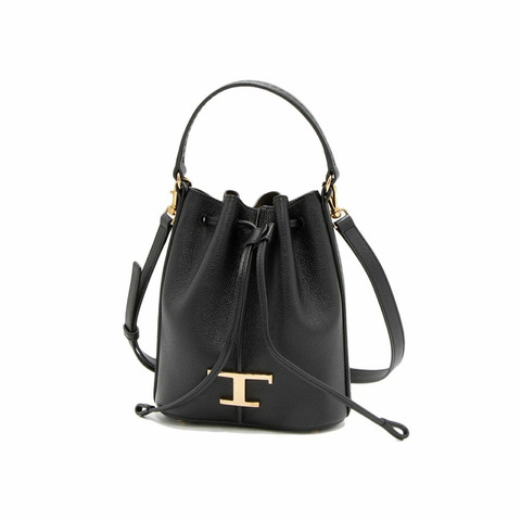 TODS 經典Logo水桶包 黑色 B999