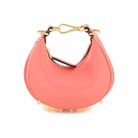 FENDI 石墨色奈米單肩包 粉紅色 7AS089 AKKT F1K38